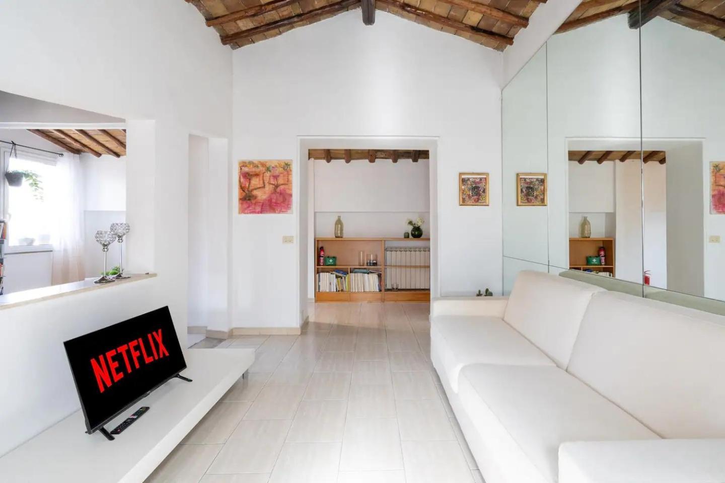 15 Min From Piazza Venezia Skyline Sanctuary In Trastevere Appartamento *