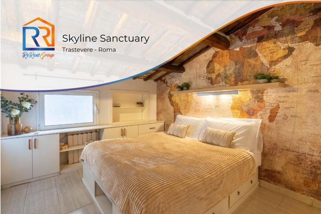 15 Min From Piazza Venezia Skyline Sanctuary In Trastevere Appartamento *